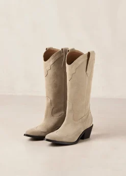 Liberty - Botas Cowboy De Ante Beige