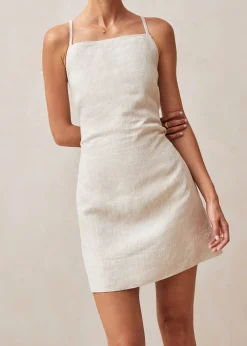 Lina Vestido Mini Beige
