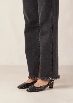 Lindy - Tacones De Cuero Negro