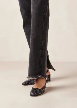 Lindy - Tacones De Cuero Negro