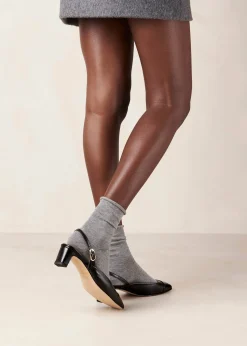 Lindy Bliss Tacones De Cuero Negro