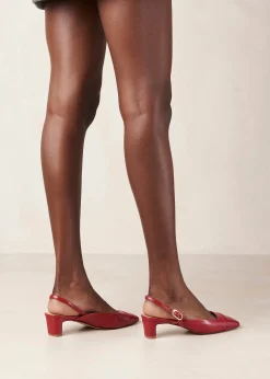 Lindy Bliss Tacones De Cuero Rojo
