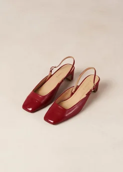 Lindy Bliss Tacones De Cuero Rojo