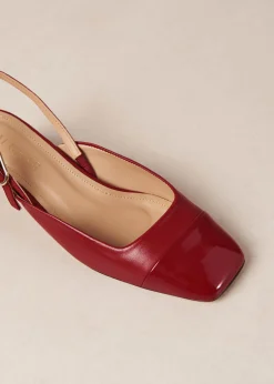 Lindy Bliss Tacones De Cuero Rojo