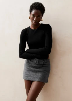 Liv - Falda De Lana Gris