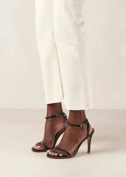 Lorelei - Sandalias Negras De Piel