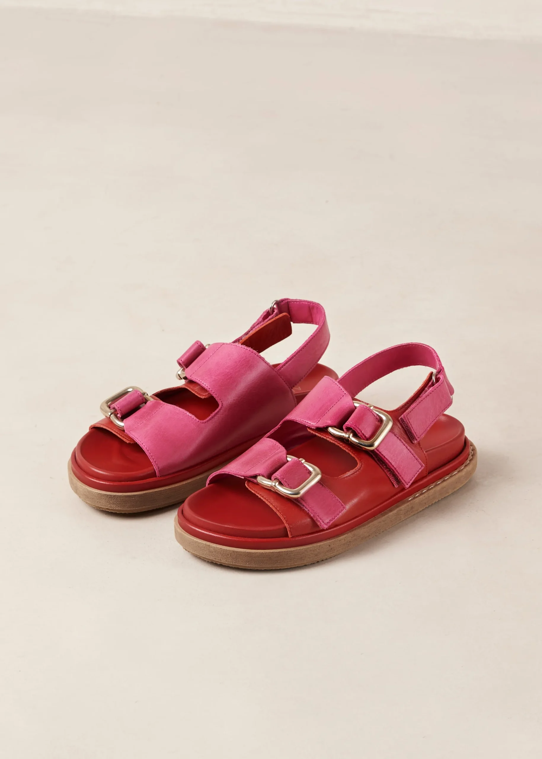 Lorena - Sandalias Negras De Cuero Vegano