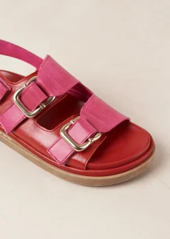 Lorena - Sandalias Negras De Cuero Vegano
