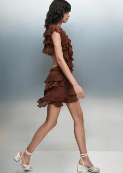 Lorette Vestido Mini Marrón