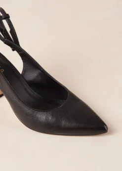 Louise - Tacones Negros De Piel