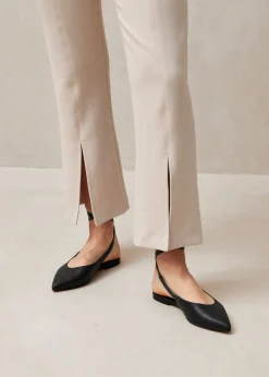 Martina - Pantalones Flare Beige
