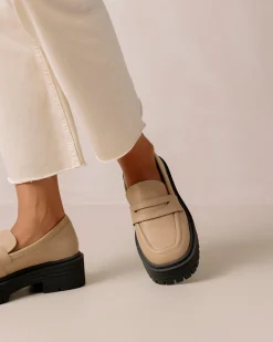 Mask - Mocasín Beige De Piel Vegana