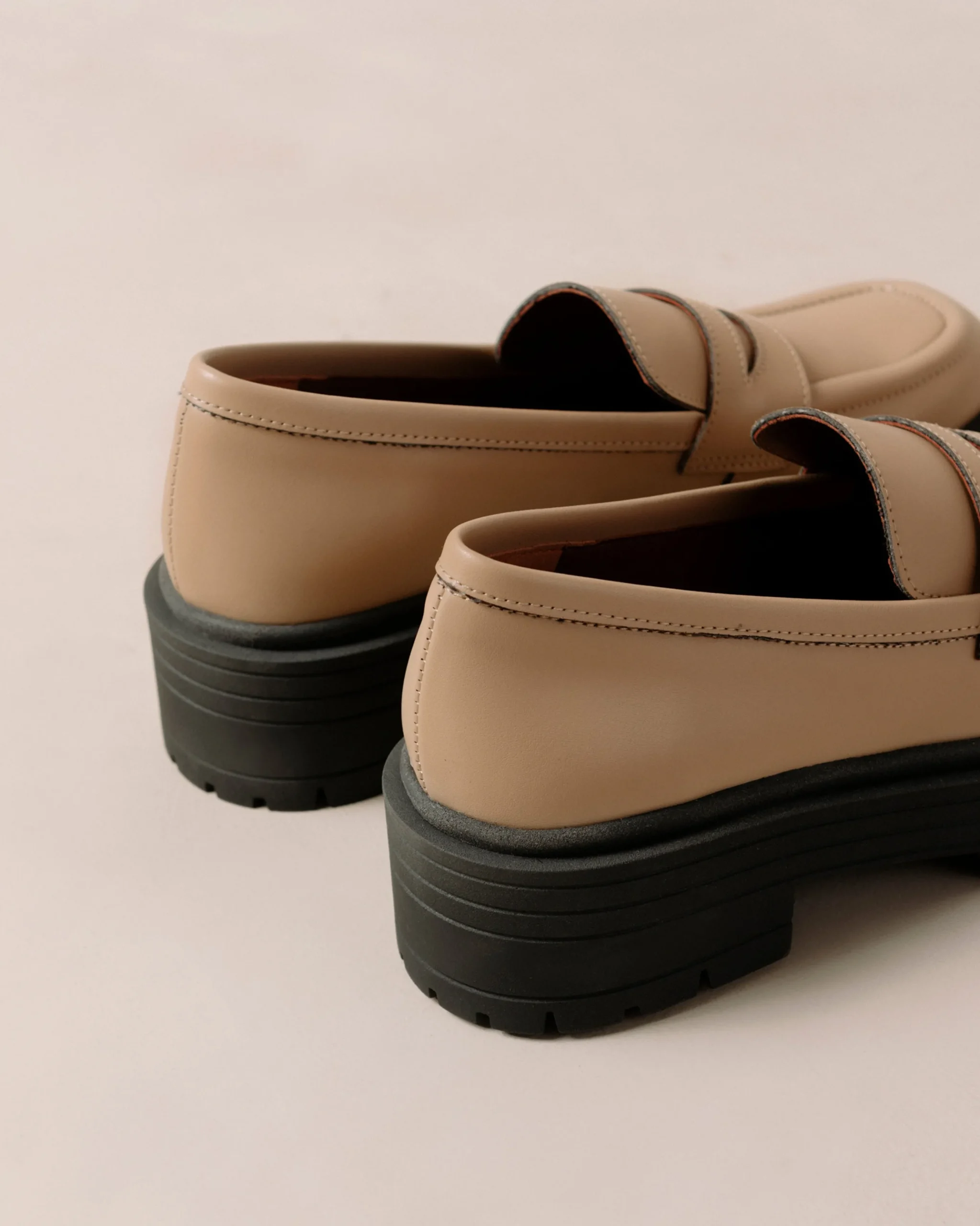Mask - Mocasín Beige De Piel Vegana