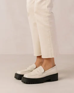 Mask - Mocasín Blanco De Piel Vegana