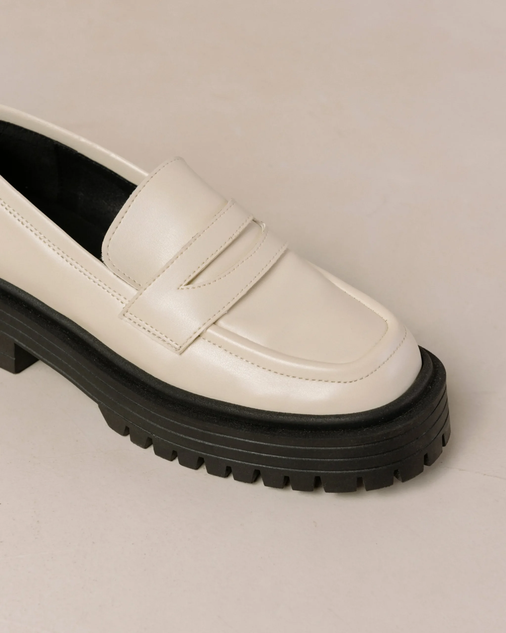Mask - Mocasín Blanco De Piel Vegana