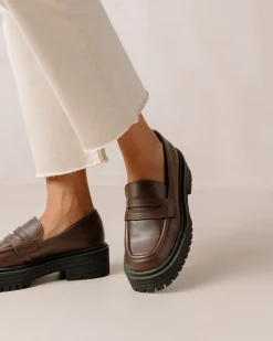 Mask - Mocasín Marrón De Piel Vegana