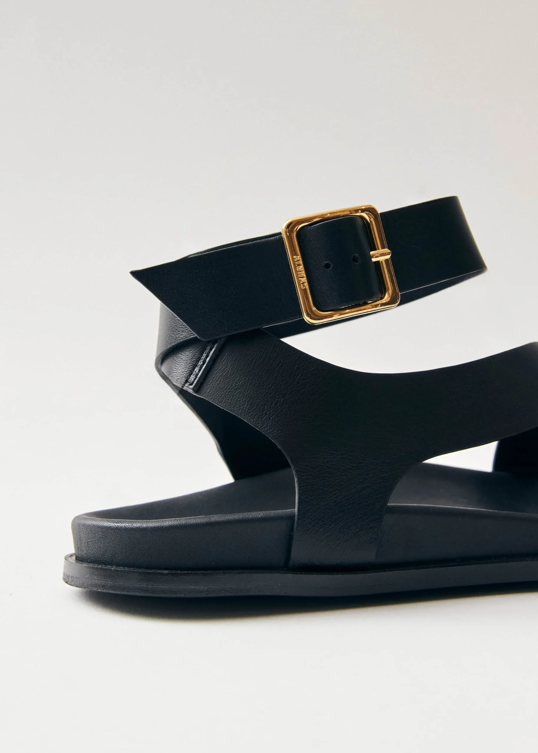 Maui Sandalias De Cuero Negro