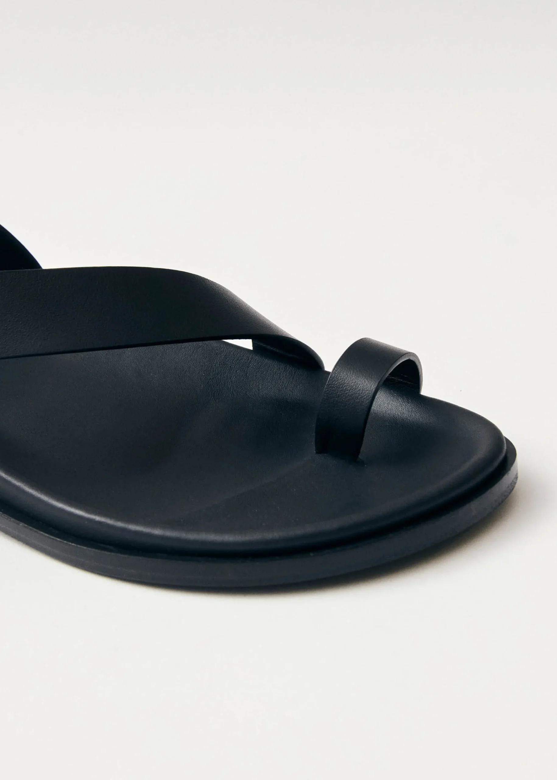 Maui Sandalias De Cuero Negro