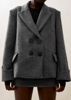 Mei - Chaqueta De Lana Gris