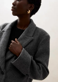 Mei - Chaqueta De Lana Gris