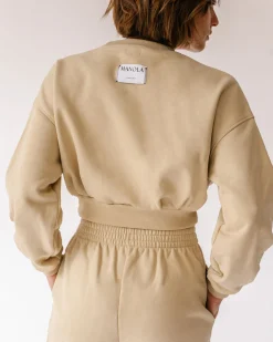 Menina Crop - Jersey De Algodón Beige