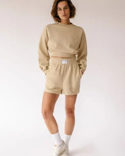 Menina Crop - Jersey De Algodón Beige