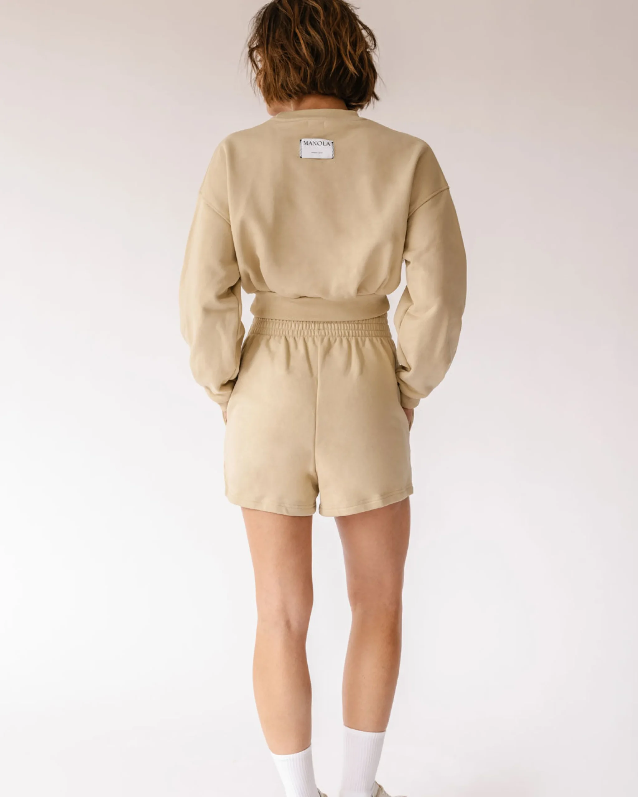 Menina Crop - Jersey De Algodón Beige