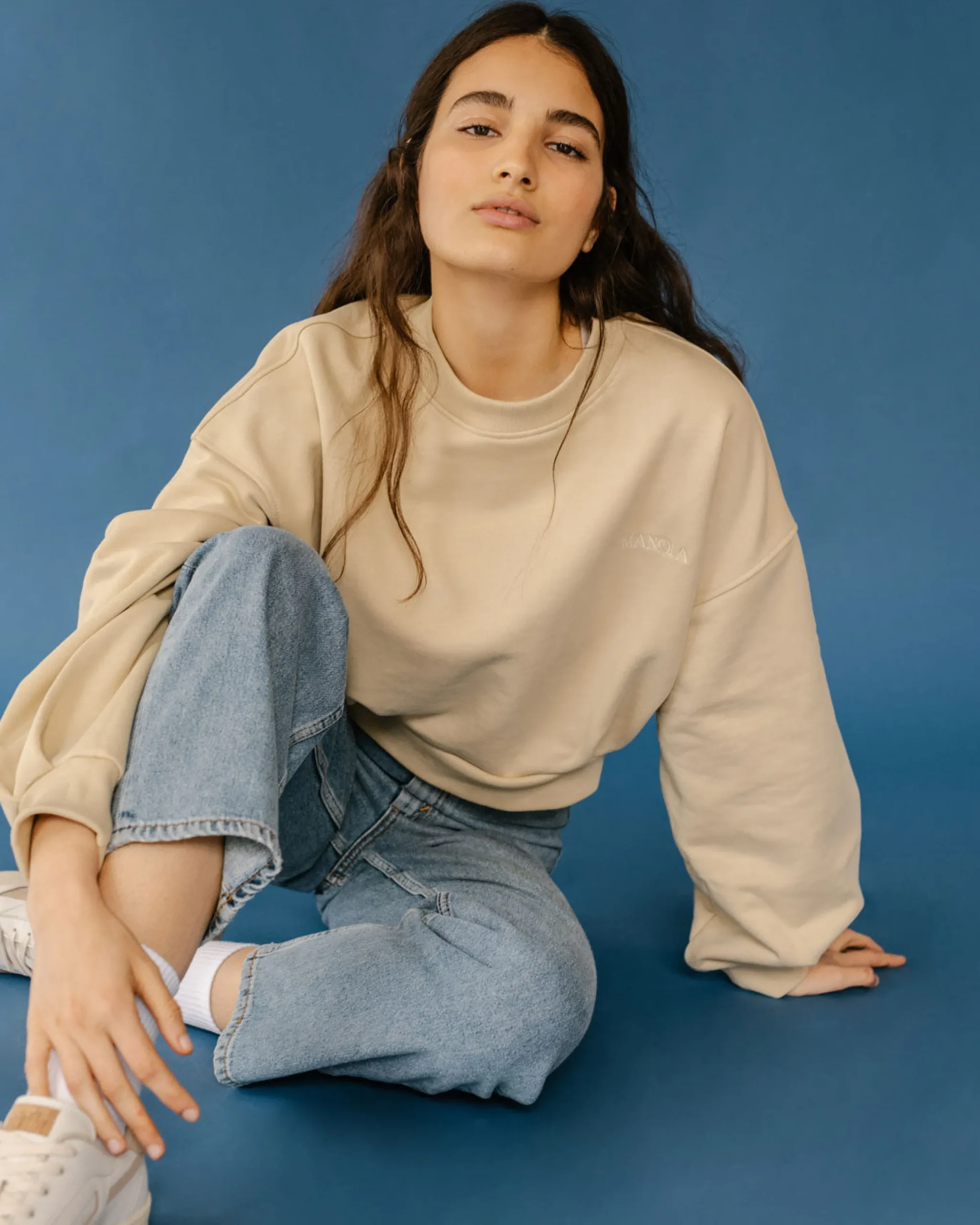 Menina Crop - Jersey De Algodón Beige