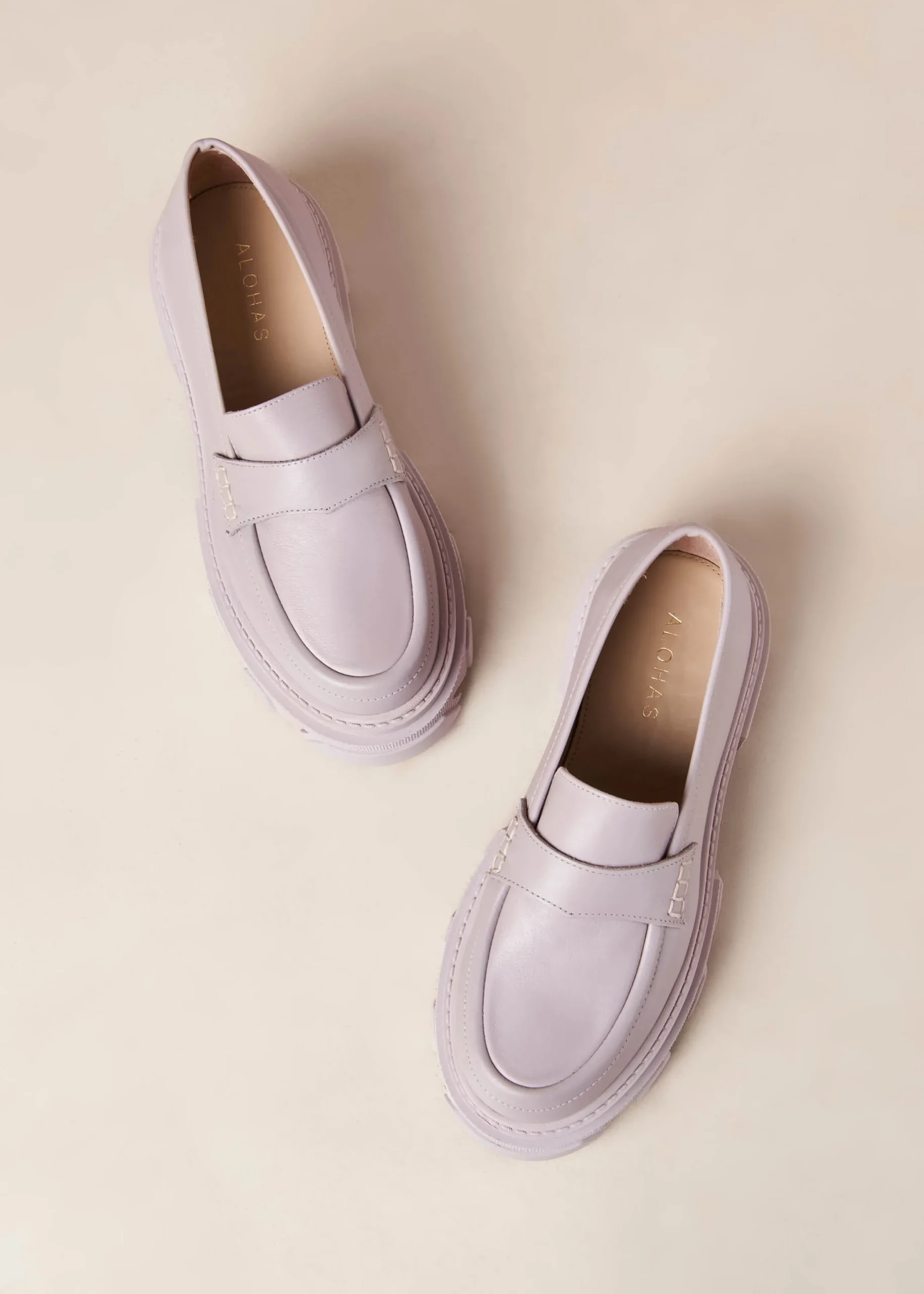 Mocasines De Cuero Lila Trailblazer