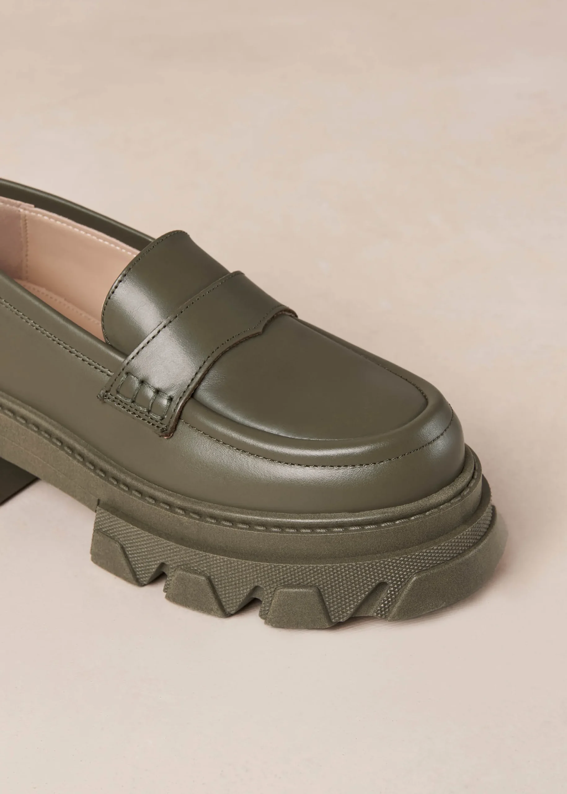 Mocasines De Cuero Verde Trailblazer