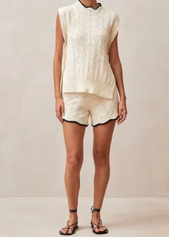 Mojito Shorts De Punto Ecru