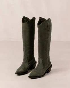 Mount Suede - Botas De Ante Verde