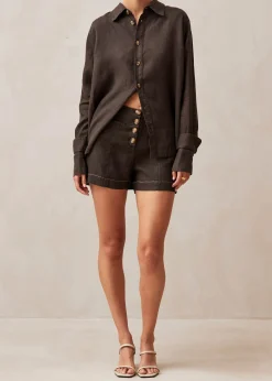 Muna Shorts Marrón Chocolate