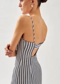 Nadine Top De Rayas Azules Y Blancas