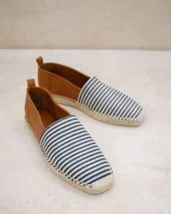 Naval - Alpargatas De Piel Azul