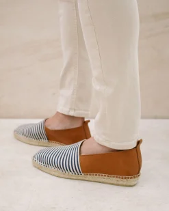 Naval - Alpargatas De Piel Azul