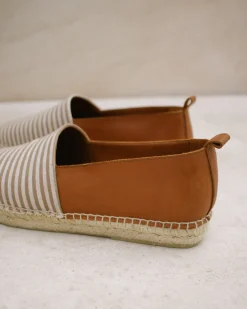Naval - Alpargatas De Piel Marrón