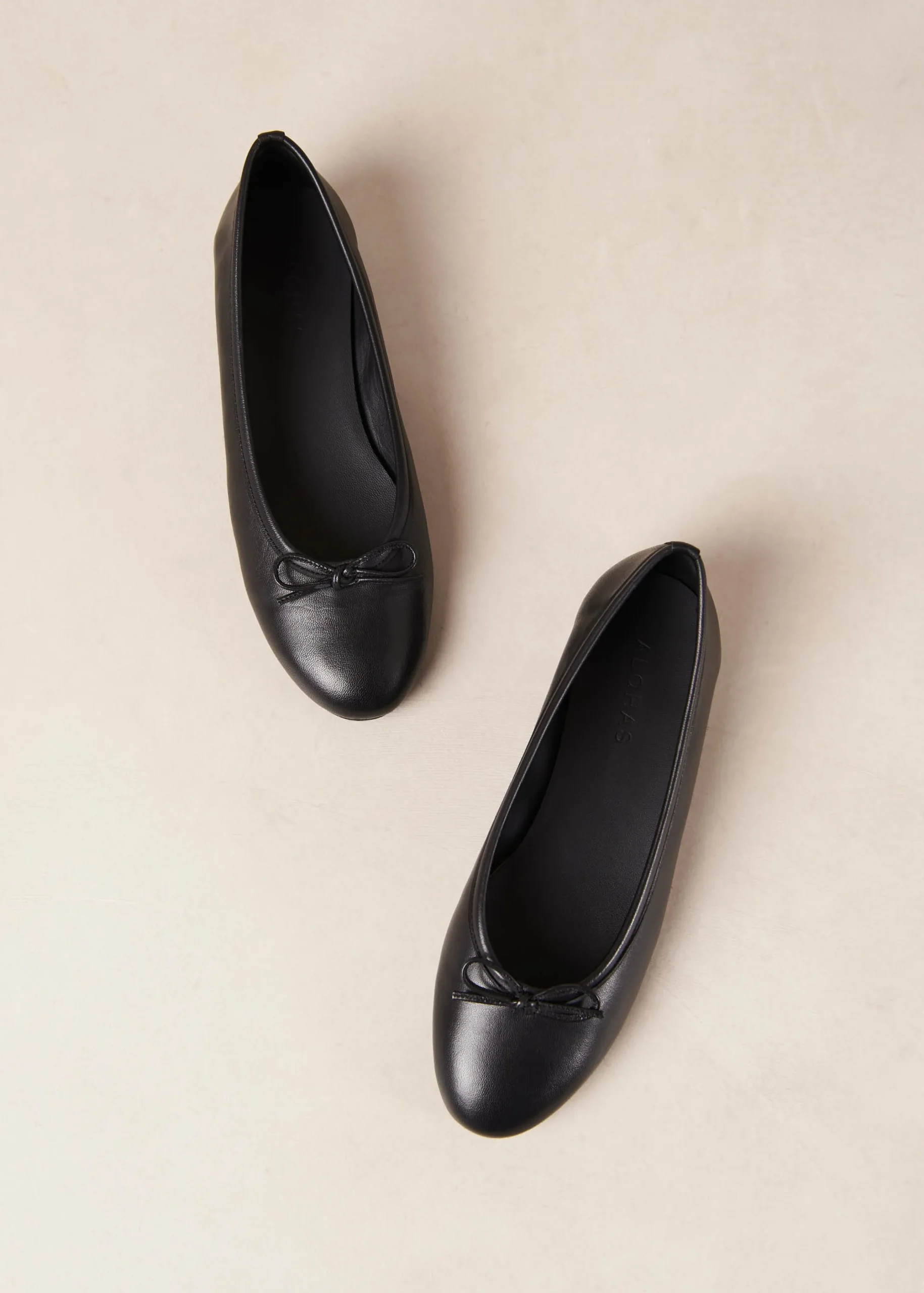 Oriana Bailarinas De Cuero En Color Crema