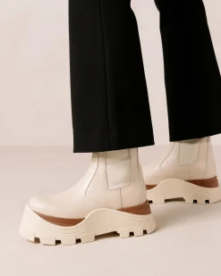 Phoenix Marcona - Botas Blancas De Piel