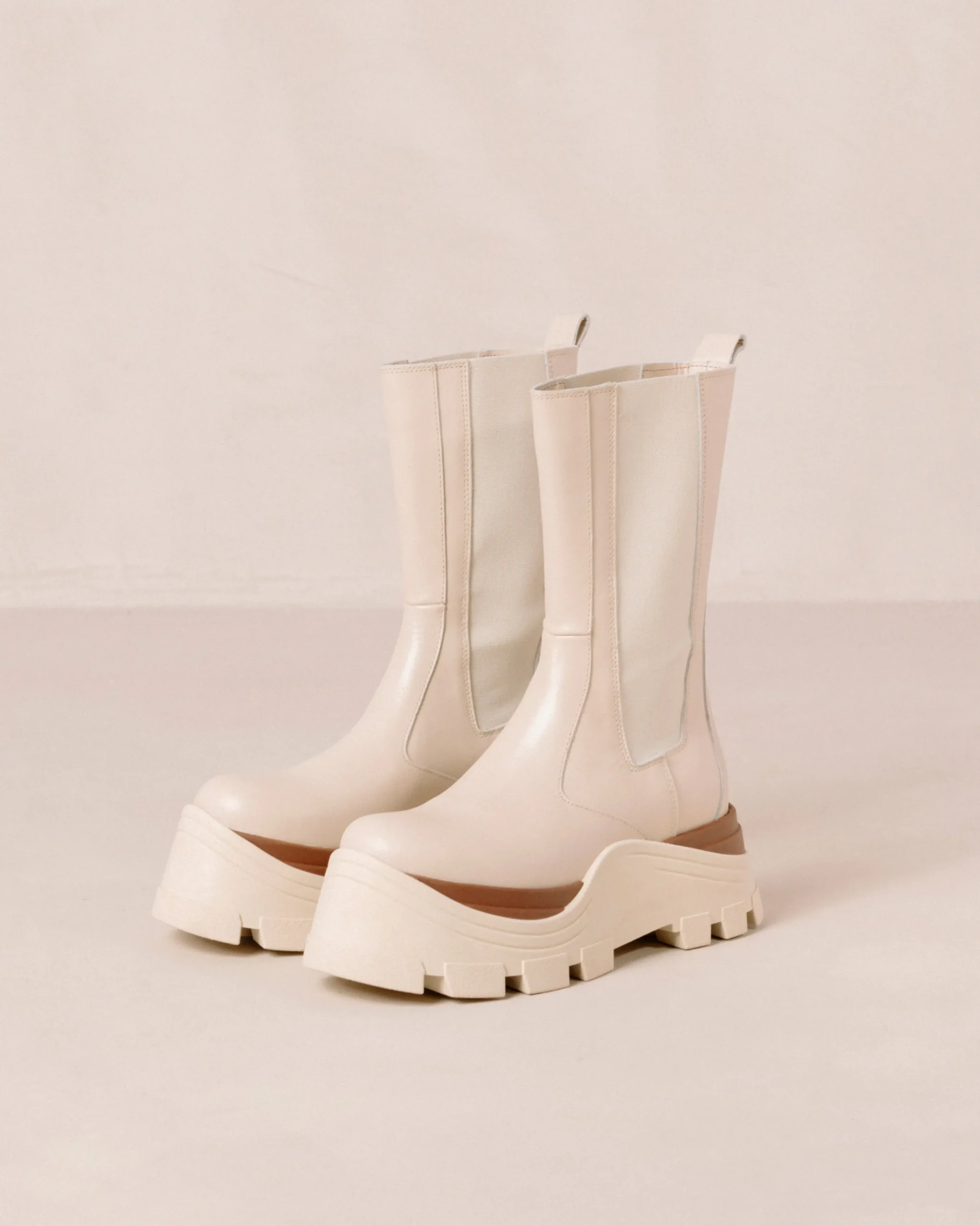 Phoenix Marcona - Botas Blancas De Piel