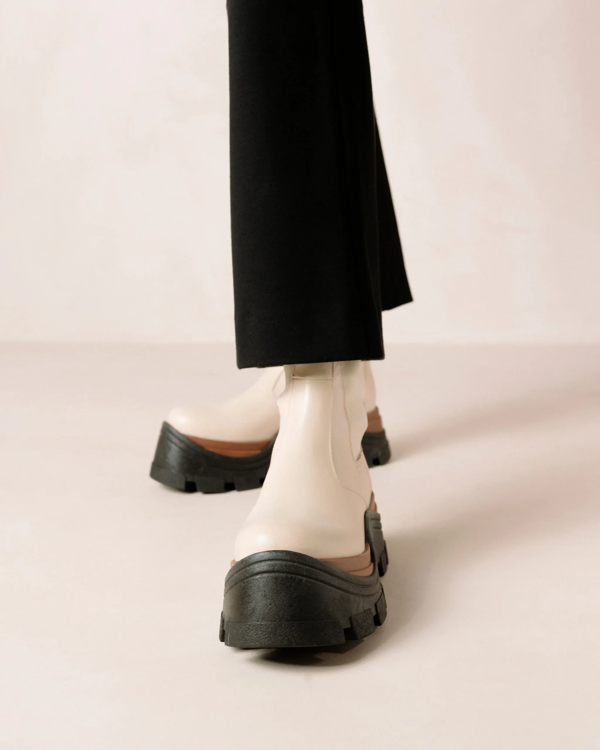 Phoenix Nutty - Botas Blancas De Piel