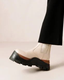 Phoenix Nutty - Botas Blancas De Piel