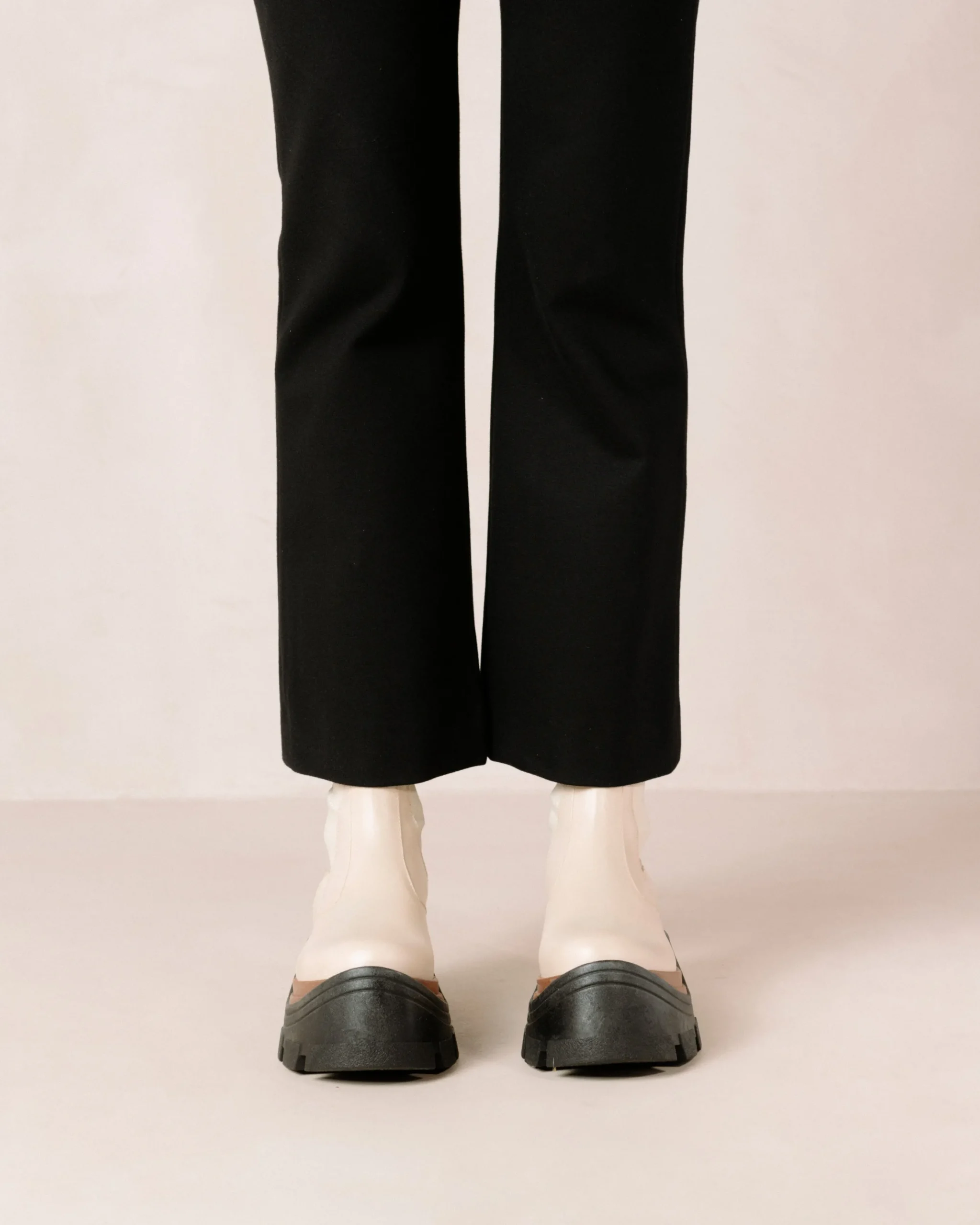 Phoenix Nutty - Botas Blancas De Piel