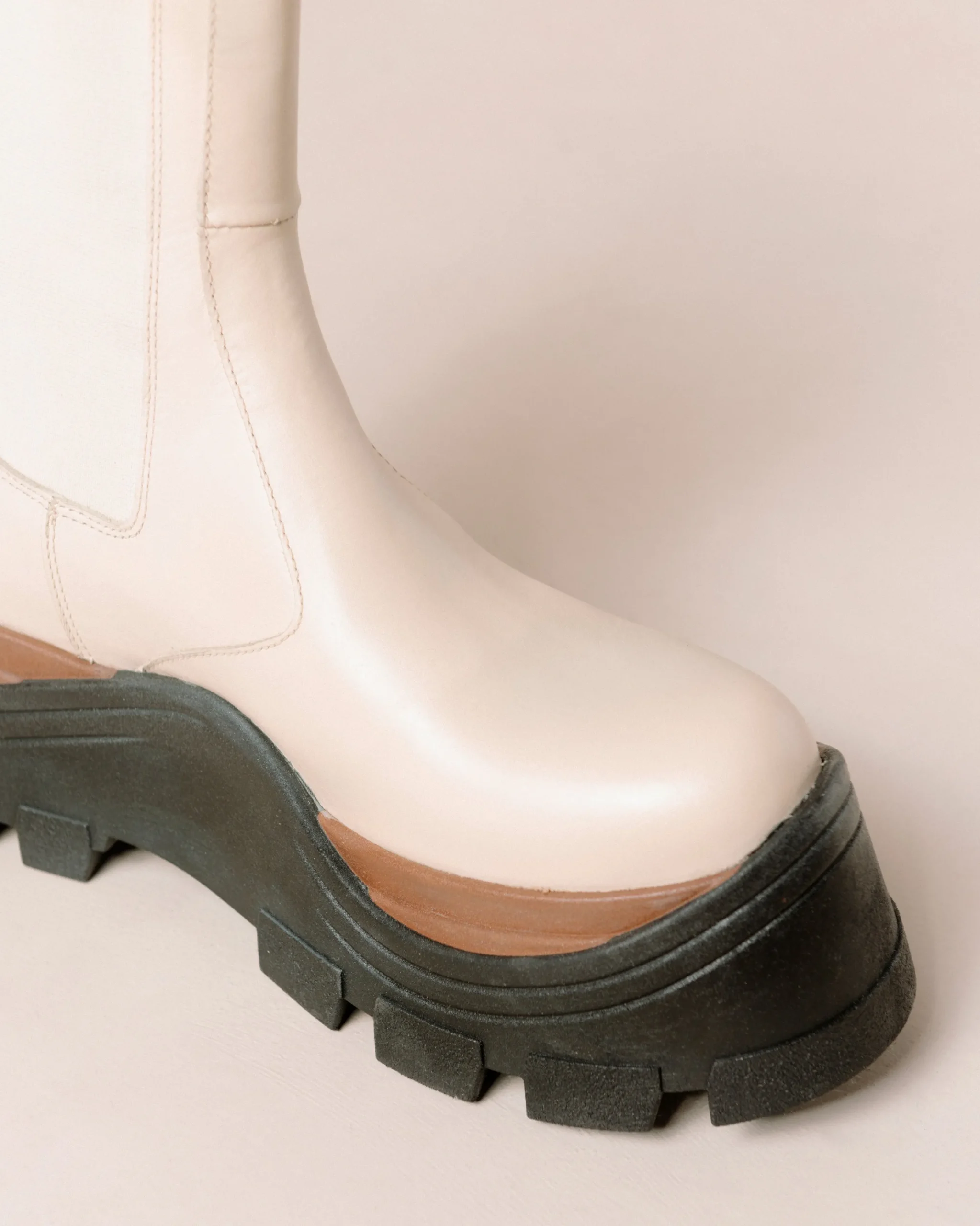 Phoenix Nutty - Botas Blancas De Piel