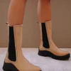 Pick Me Up - Botas Beige De Piel