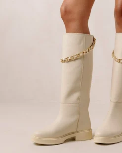 Pier - Botas De Piel Blancas