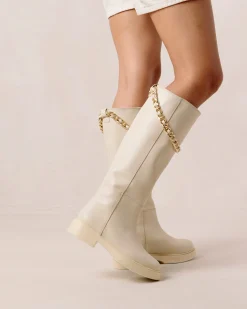 Pier - Botas De Piel Blancas