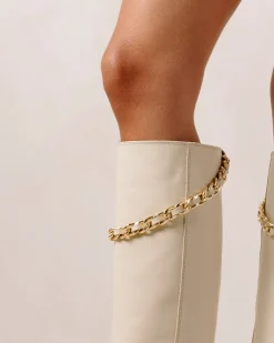 Pier - Botas De Piel Blancas