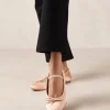 Por Do Sol - Red Leather Ballet Pumps