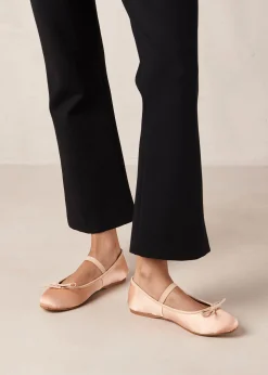 Por Do Sol - Red Leather Ballet Pumps